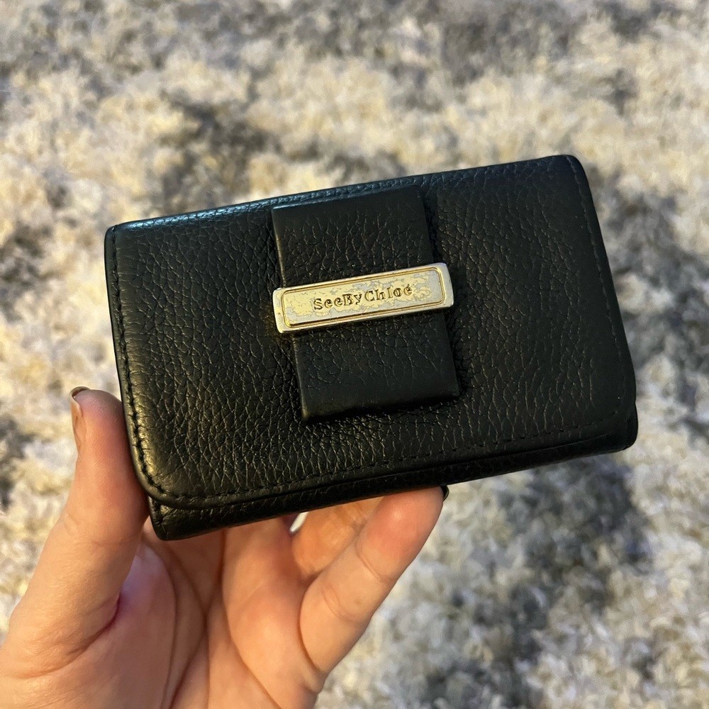 See By Chloe Black Leather Key holder